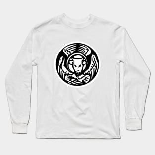 Winged Ox - white bkg Long Sleeve T-Shirt